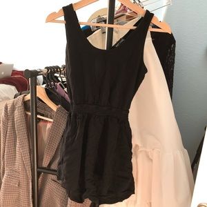 Black Open Back Romper